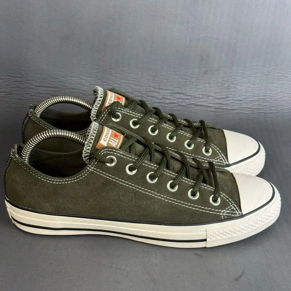 Converse Chuck Taylor All Star sneakers olive green suede men’s size 8